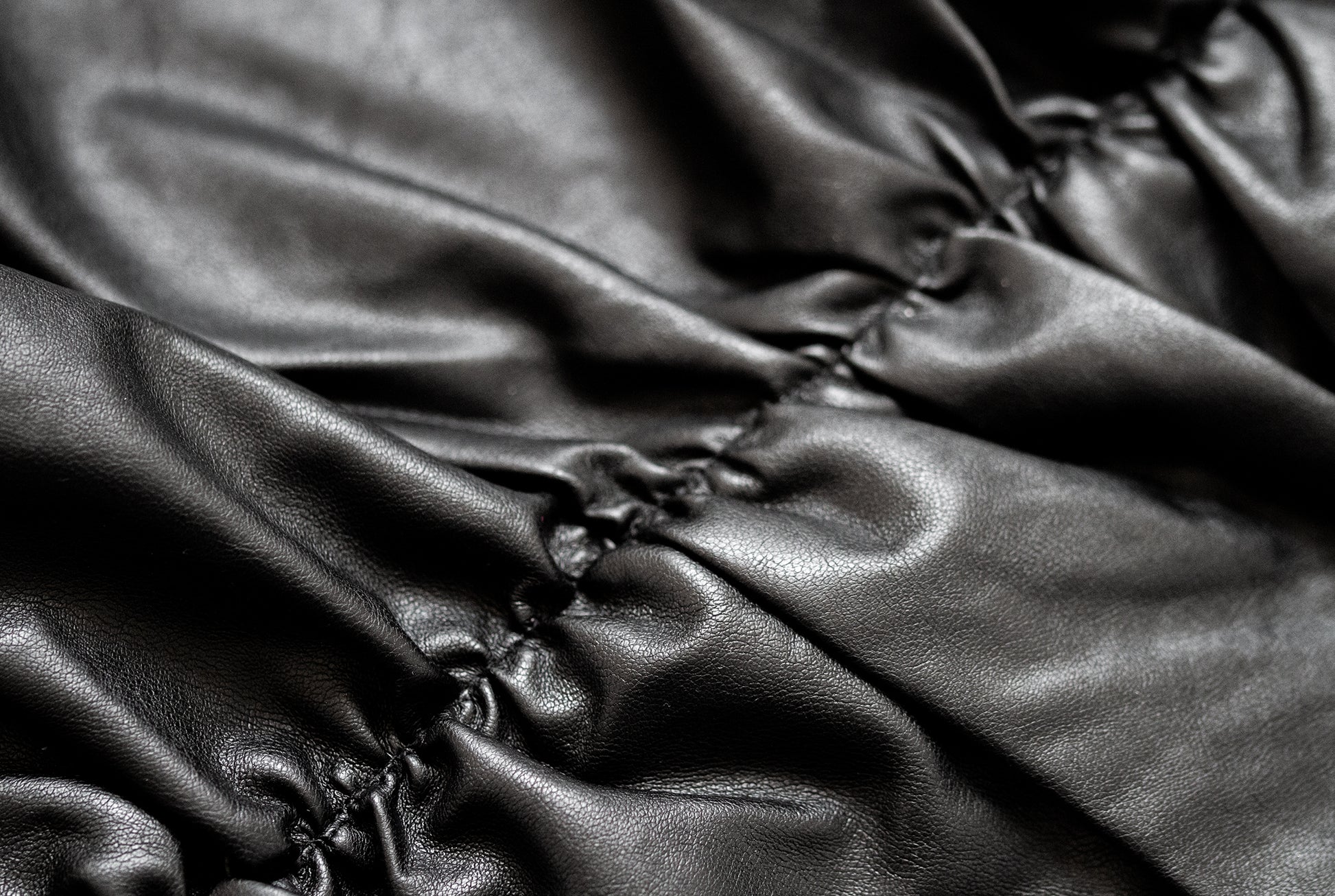 Black PU Uneven Hem Ruffle Skirt