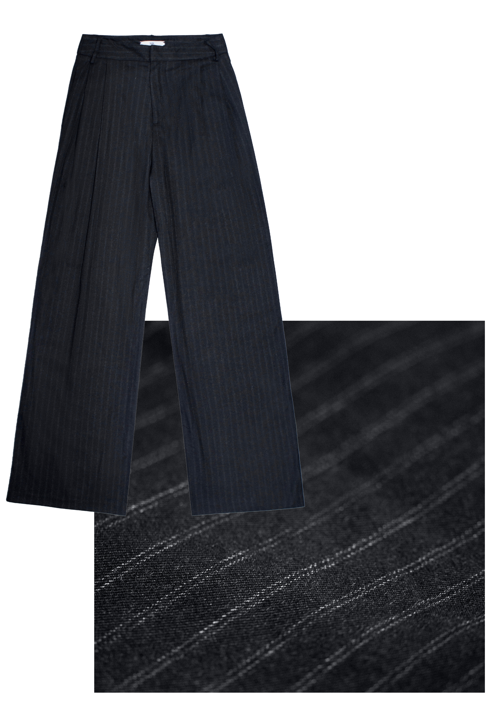 High-waisted striped trousers, Striped pants, Women's fashion, your lookbook, slow fashion,Chic trousers,Fashionable pants, trendy bottoms, Versatile trousers, timeless style