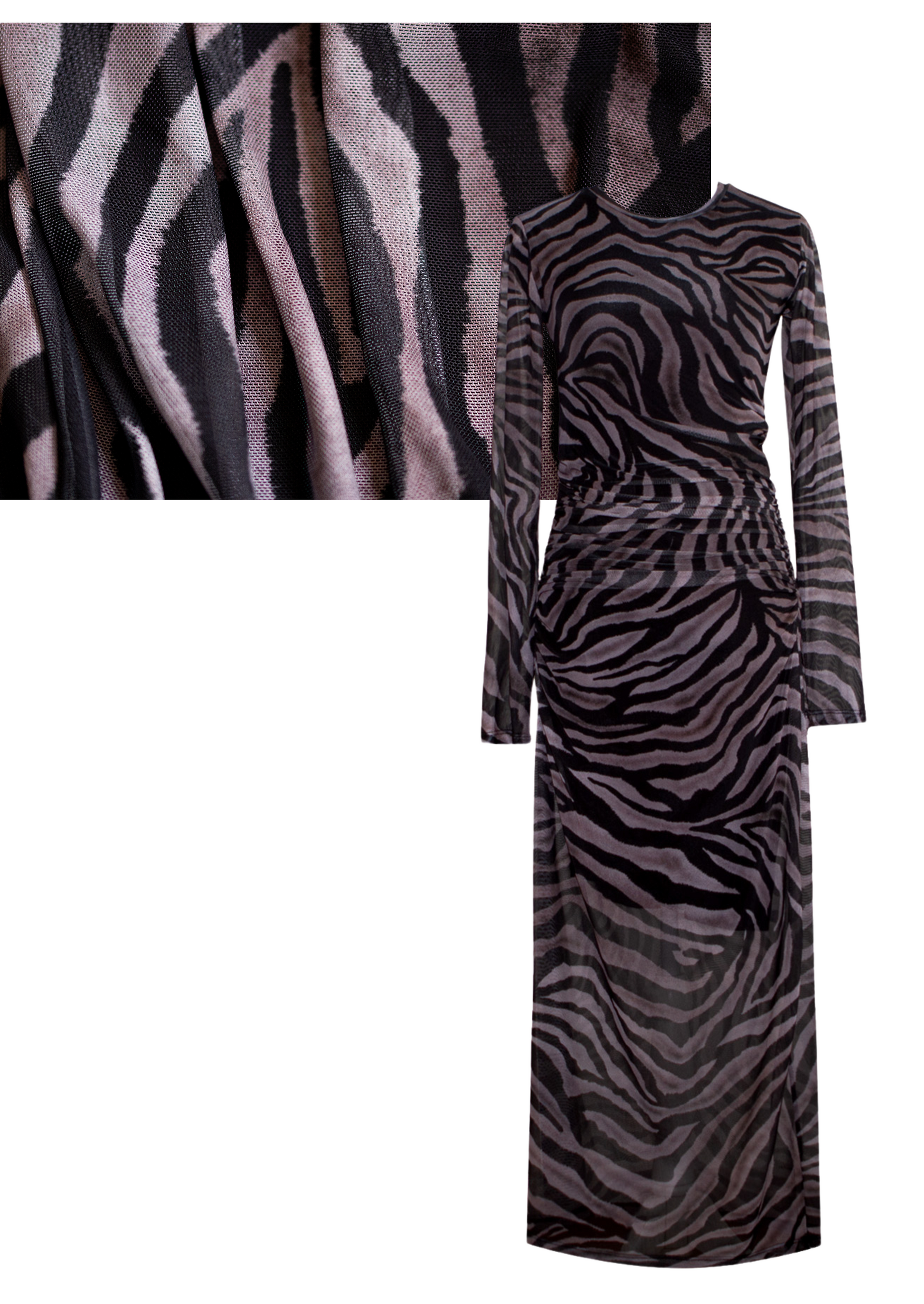 mesh Zebra patterned Maxi dress Zebra dress, animal print fashion, Maxi dress, Trendy dress, mesh dress, Women's fashion, Bold pattern, Statement dress, Stylish maxi dress